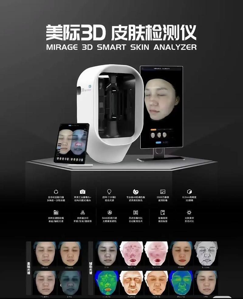 美際3D皮膚檢測儀 獨庫獨系，精準探膚，開啟肌膚奧秘的專業鑰匙
